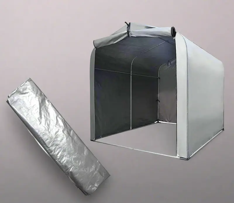 Dual-Bike Motorcycle Storage Shed – Weatherproof Cover for Two Motorcycles or Bicycles