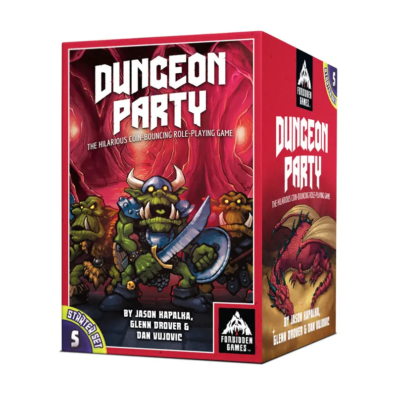 Dungeon Party Starter Set – Social Role-Playing Game Featuring Coaster-Based Gameplay