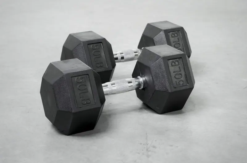 Durable Rubber Hex Dumbbell