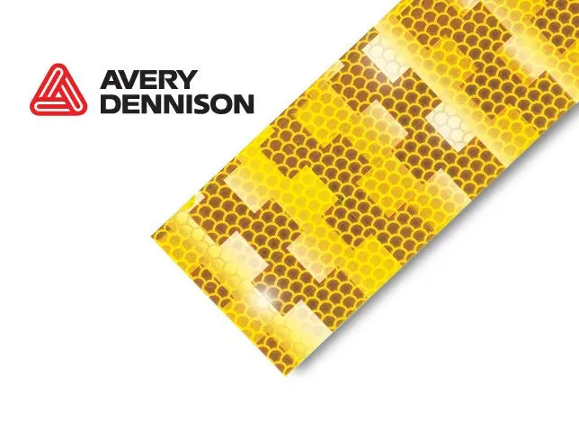 ECE R104–Certified Amber Conspicuity Tape by Avery Dennison – 12.5m Roll