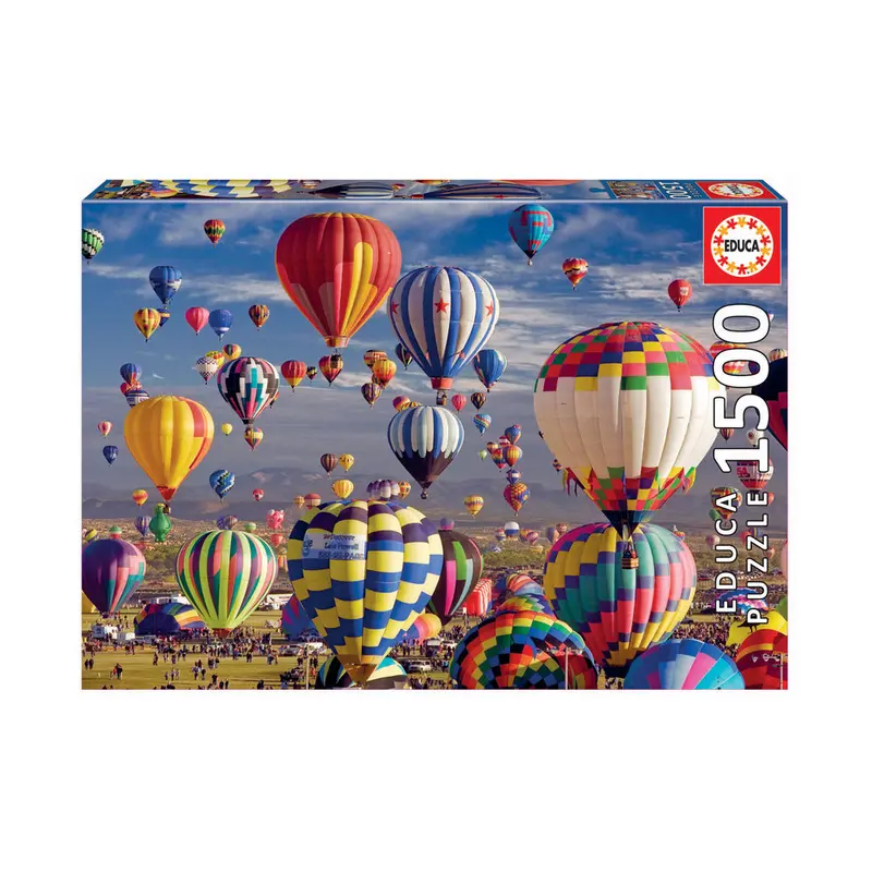 Educa Hot Air Balloons Landscape Puzzle – 1500-Piece Aerial View Design
