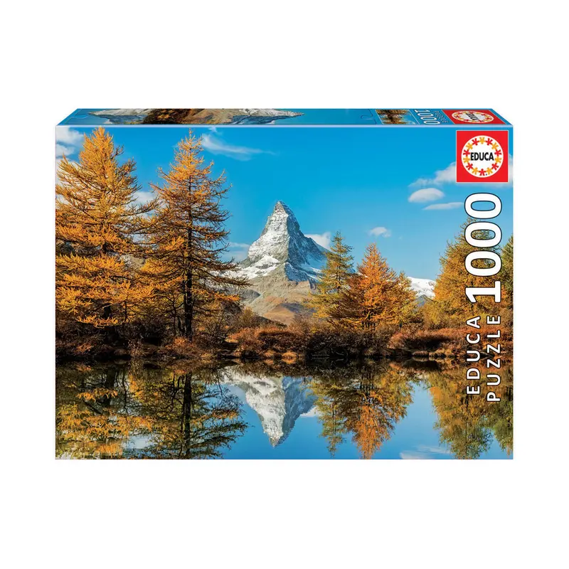Educa Matterhorn Mountain Autumn Scene Puzzle – 1000-Piece Alpine Artwork