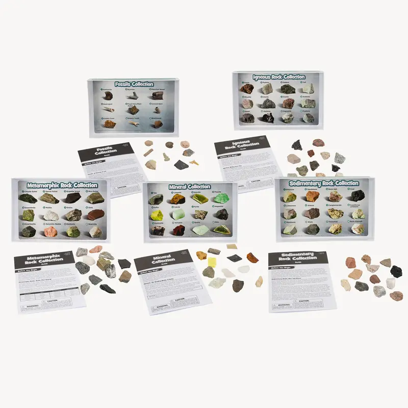 Educational Insights Rock & Fossil Explorer Kit – 57-Piece Hands-On Geology Science Set