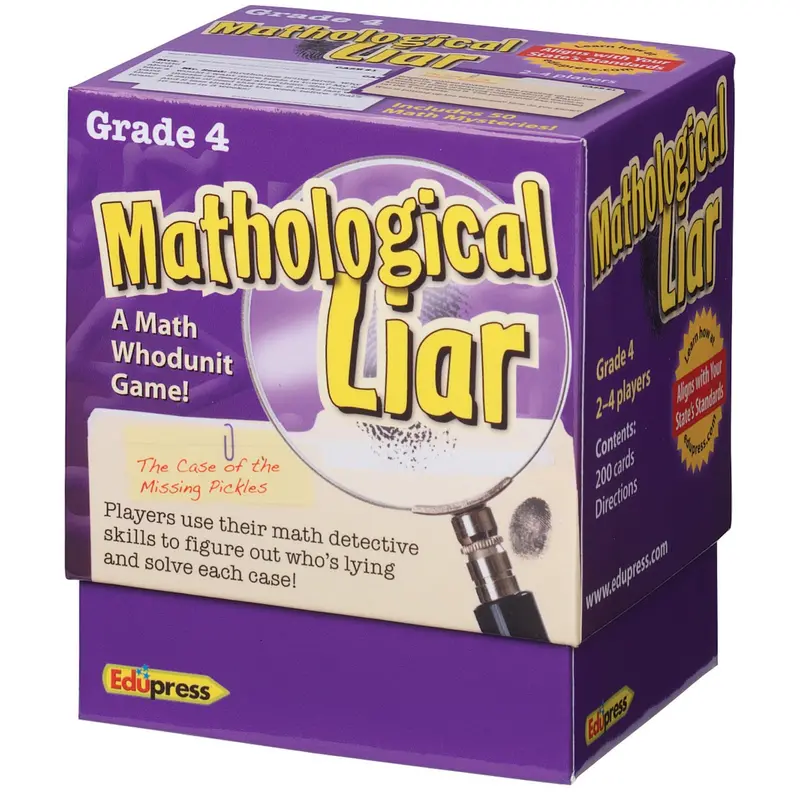 Edupress Mathological Liar – Grade 4 Detective-Themed Math Reasoning Game