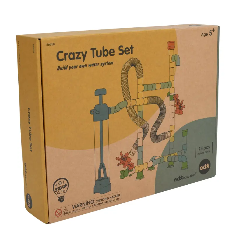 edxeducation Crazy Tube Water Exploration Kit – Engaging STEM Sensory Tool