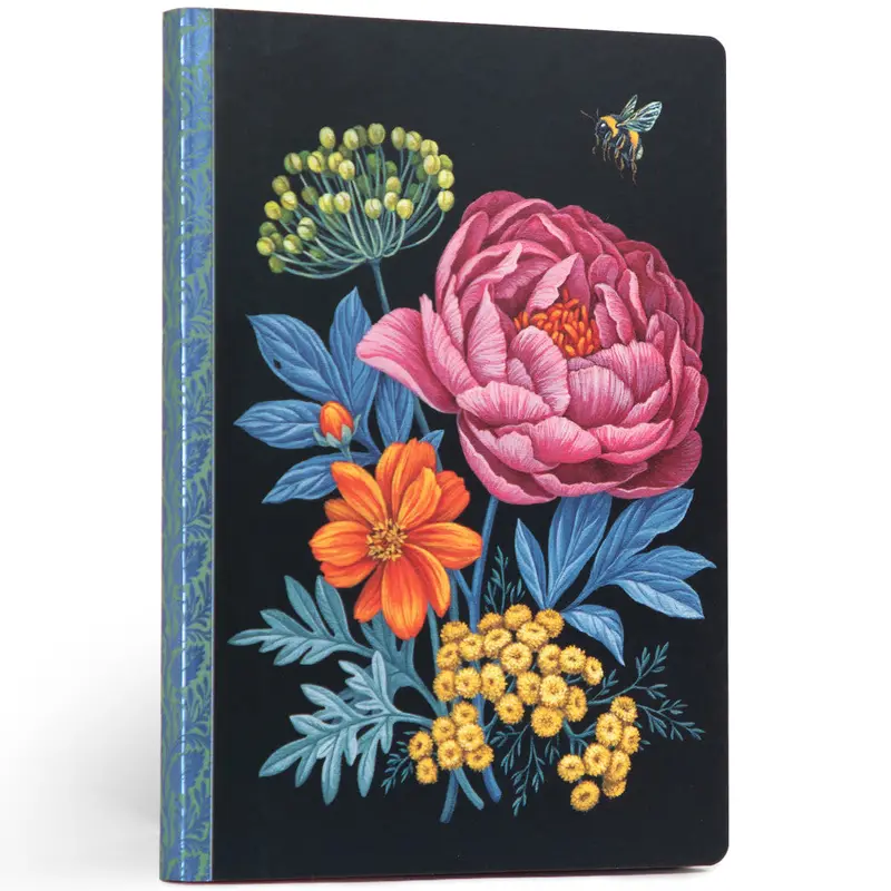 eeBoo Abundant Bouquet Gilded Journal – Floral-Themed Hardcover Writing Journal