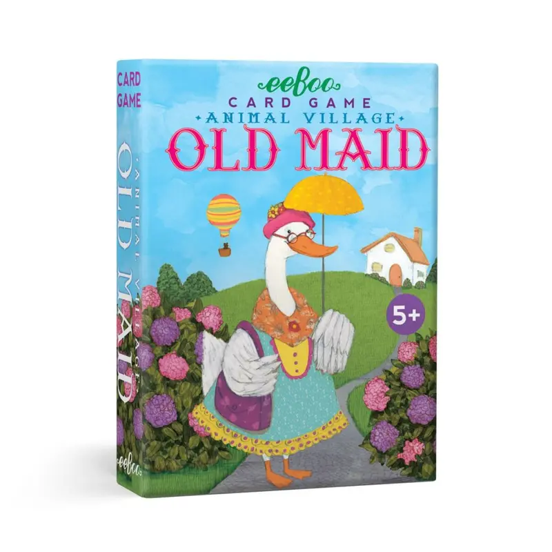 eeBoo Animal Old Maid – Illustrated Educational Card Game for Early Learners