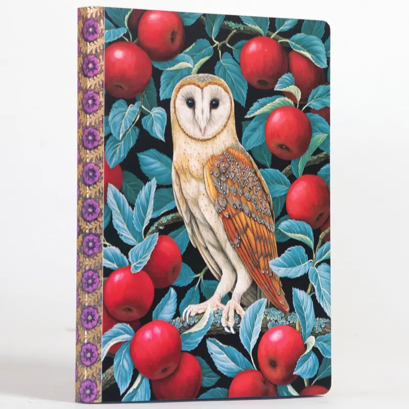 eeBoo Barn Owl Gilded Journal – Hardcover Inspirational Diary for Creative Minds