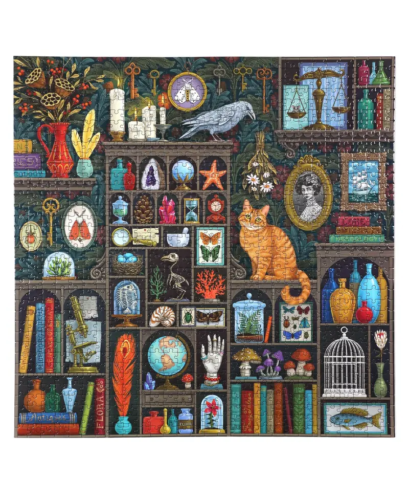 eeBoo Piece & Love: Alchemist Cabinet – Academia-Themed 1000-Piece Jigsaw Puzzle