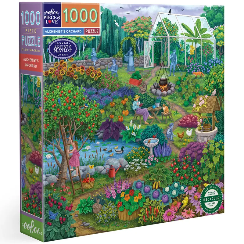 eeBoo Piece & Love Alchemist’s Orchard Puzzle – 1000-Piece Enchanted Garden Design