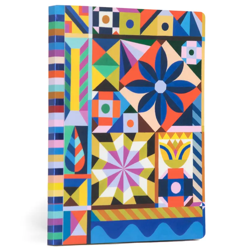 eeBoo Starlight Pinwheels Gilded Journal – Artistic Adult Hardcover Diary