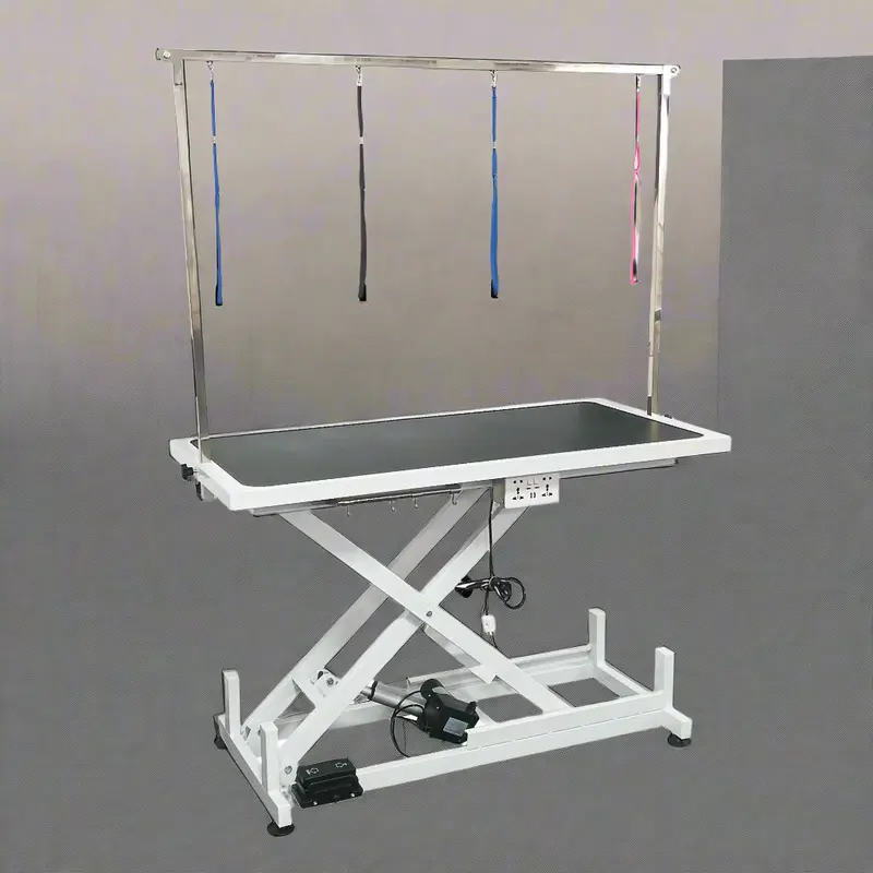 Electric Lift Grooming Table – Heavy-Duty Adjustable Pet Station with Secure Surface