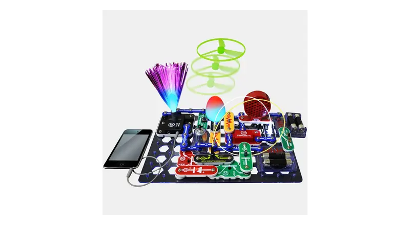 Elenco Snap Circuits LIGHT – Electronics Kit for Music & Light Experiments
