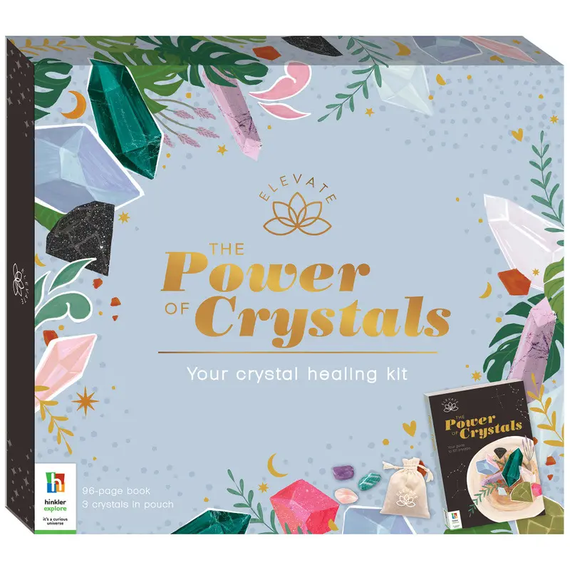 Elevate Crystal Healing Starter Kit – Curated Crystals + Guided Spiritual Wellness Book