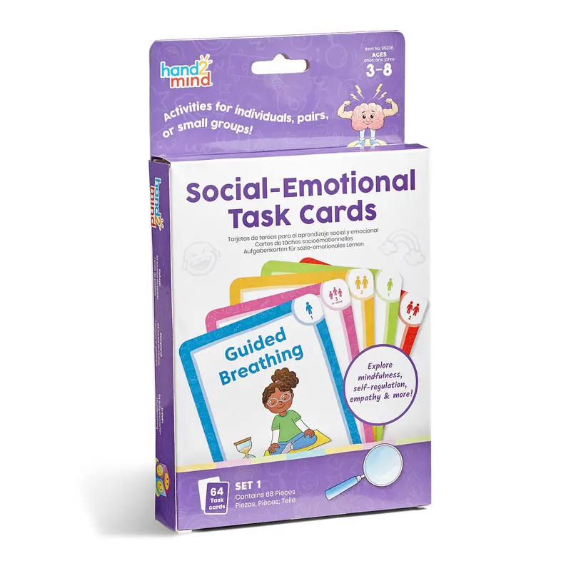 Emotion Explorer Task Cards for Social-Emotional Learning – Hand2Mind, Ages 3+