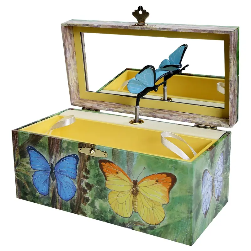 Enchantmints Butterfly-Design Musical Jewelry Box