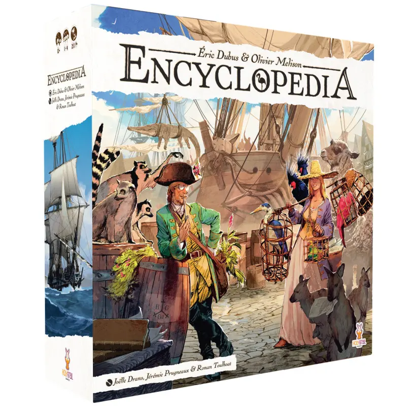 Encyclopedia: Historical Worker Placement Game Driven by Dice (1–4 Players)
