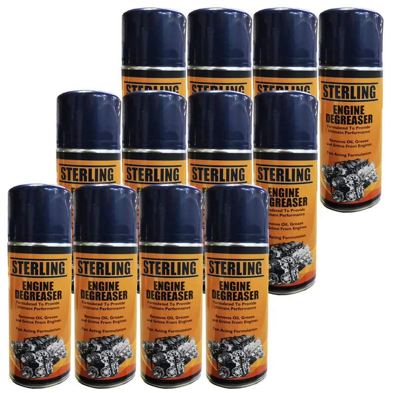 Engine Degreaser Aerosol – 400ml Heavy-Duty Cleaner, 12-Can Bulk Pack