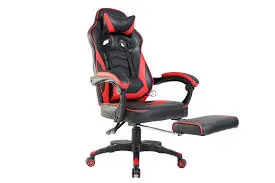 Ergonomic Racing-Style Reclining Gaming Chair with Adjustable Height and Integrated Footrest