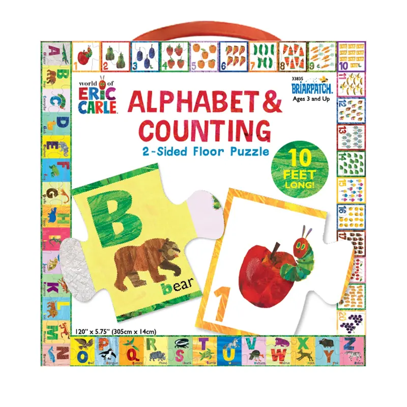 Eric Carle Alphabet & Counting Giant Floor Puzzle – 26-Piece Learning Toy