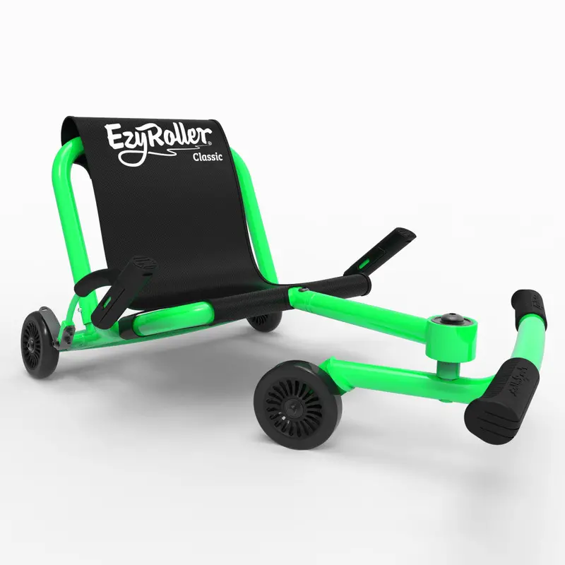 EzyRoller Classic Green Ride-On Scooter – Durable Kids’ Scooter, 154 lb Weight Limit