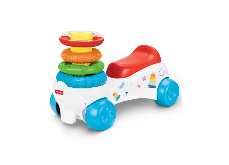 Fisher-Price Rock-A-Stack Ride-On – Interactive Toddler Balance Toy