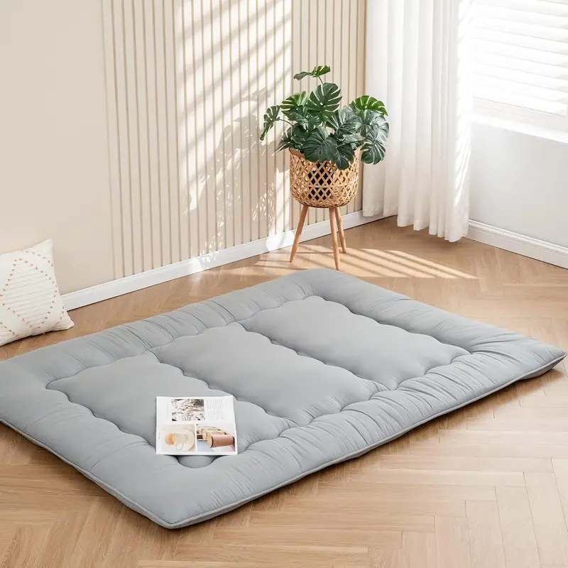 Foldable Japanese-Style Futon Mattress – Memory Foam Floor Bed in Full & Queen Sizes