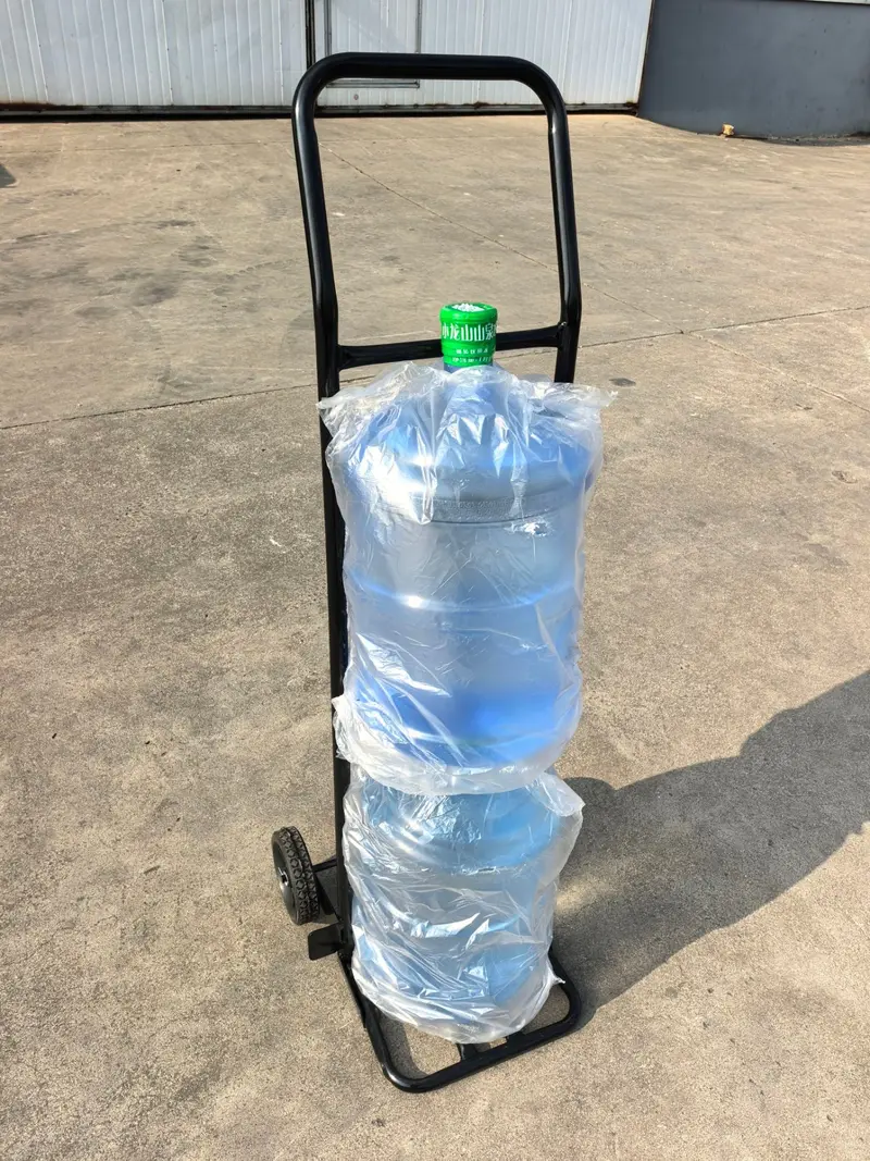 Foldable Water Jug Dolly with 6-Inch Solid Wheels & Adjustable Toe Plate – Compact Moving Cart