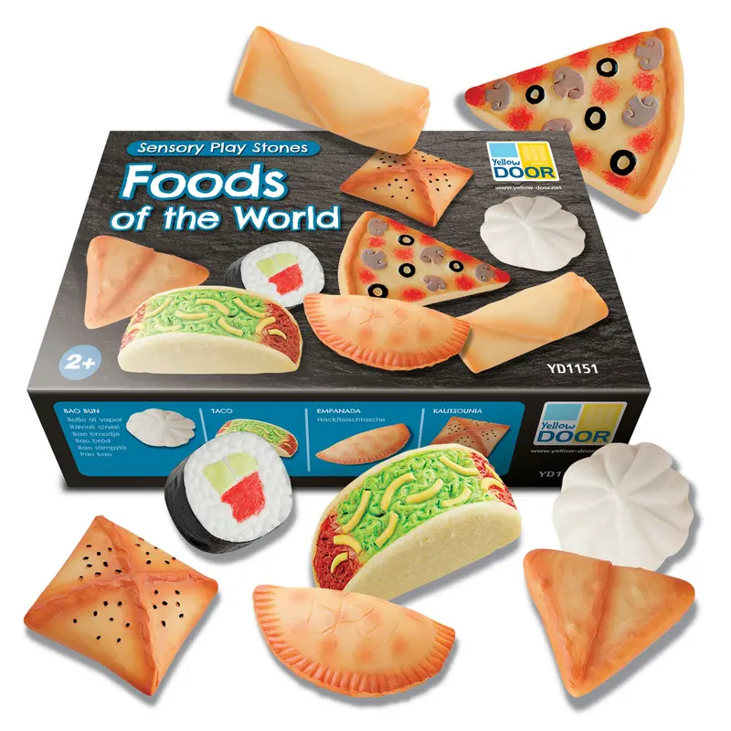 Foods of the World Sensory Stones – Multicultural Tactile Learning Collection