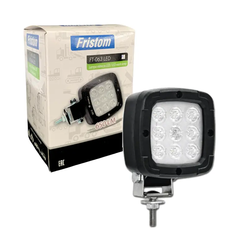 Fristom Heavy-Duty LED Work Lamp – 650 Lumen Output, IP67 Rated