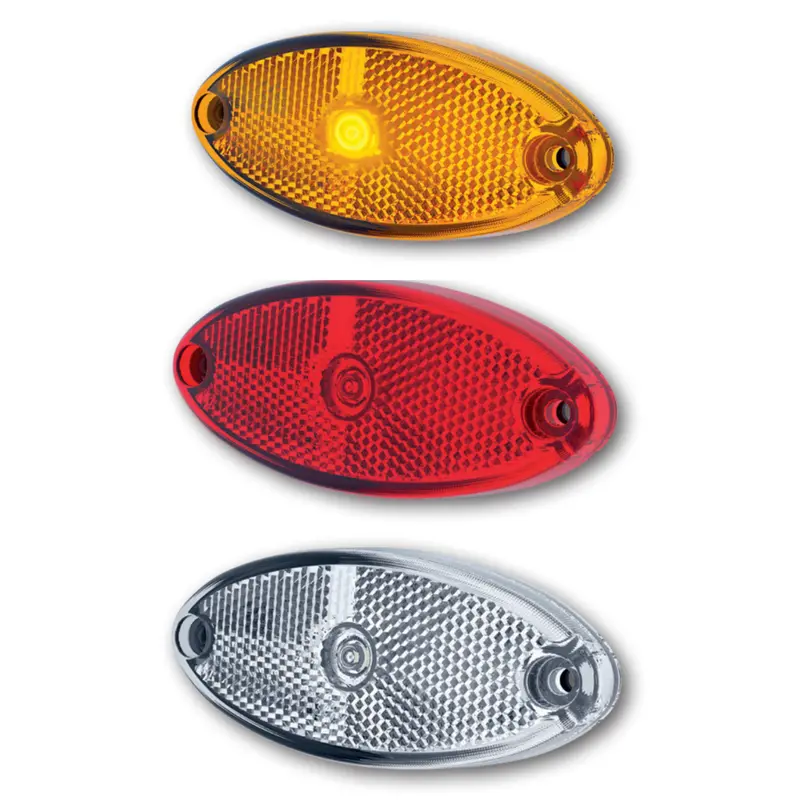 Fristom Oval LED Trailer Marker Light with Built-in Reflector