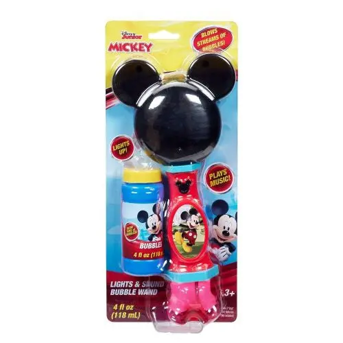 Fubbles Disney Magic Lights & Sounds Bubble Wand – Interactive Bubble Blower