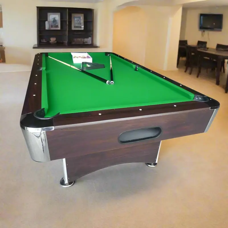Full-Size Indoor Pool Table – 7-Foot or 8-Foot Options with Ball Return and Felt Color Choice