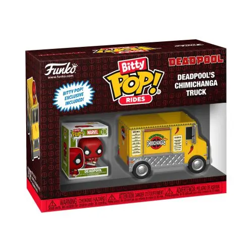 Funko Bitty POP! Rides Deadpool Vinyl Figure – Chimichanga Truck, 2″ Scale