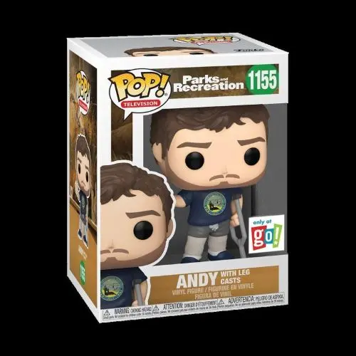 Funko POP! Parks & Rec – Andy Dwyer Vinyl Figure (3.75″, Leg Casts)