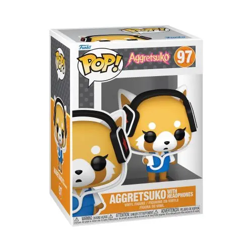 Funko POP! Sanrio Aggretsuko Vinyl Figure – 3.75″ with Headphones Accessory
