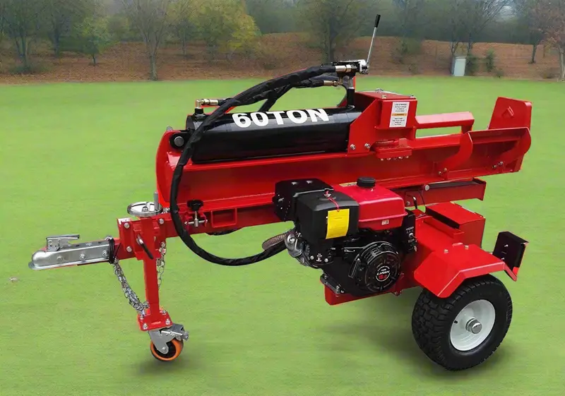 Gas-Powered Log Splitter Trailer – 60-Ton Force, 15 HP Lifan Engine with Electric Start (Model LS60T)