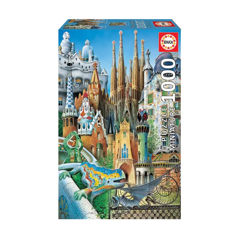 Gaudí-Inspired Mini Collage Jigsaw Puzzle – 1000 Pieces