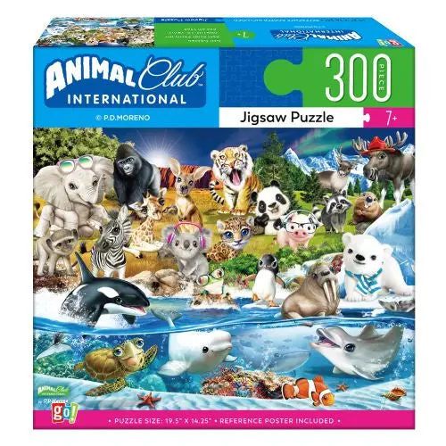 GC Animal Club Jigsaw Puzzle – 300-Piece Illustrated Wildlife Design