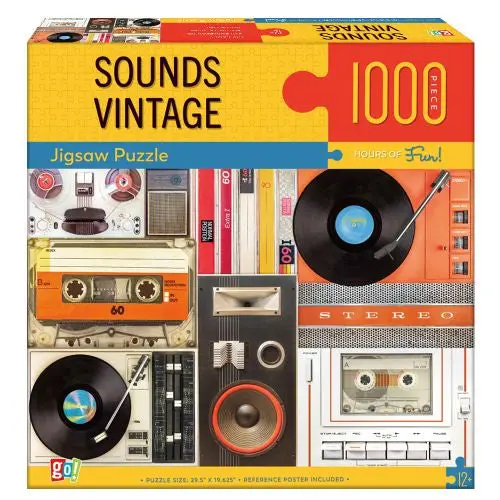 GC Retro Vinyl Record Puzzle – 1000-Piece Musical Design Jigsaw
