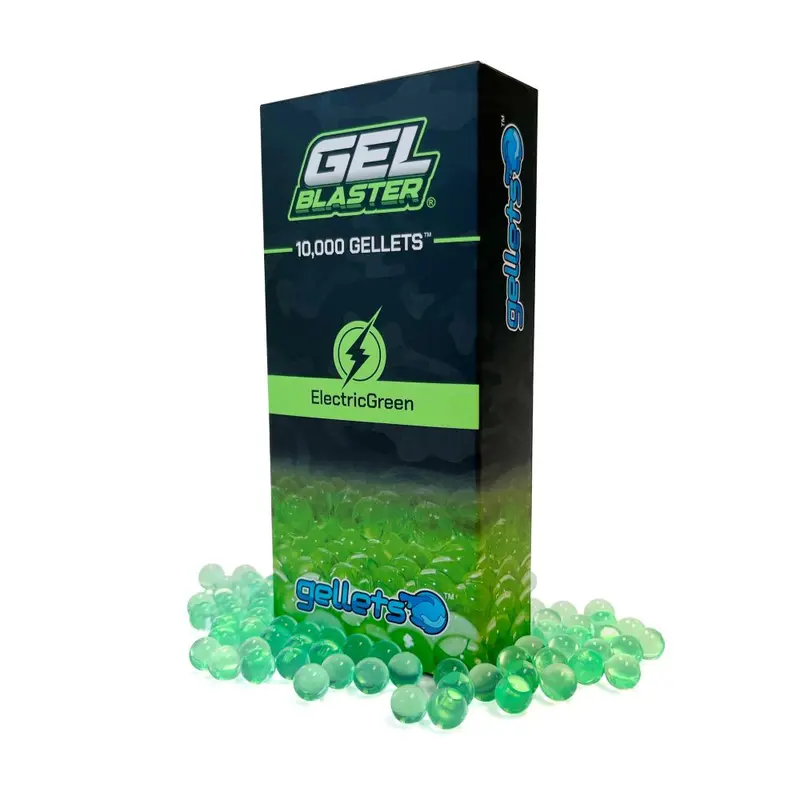 Gel Blaster 10,000-Pack Electric Green Gellets – High-Capacity Refill