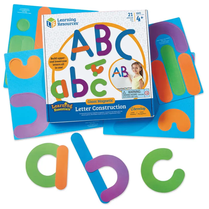 Giant Magnetic Letter Construction Set – 21-Piece Alphabet Learning Tool