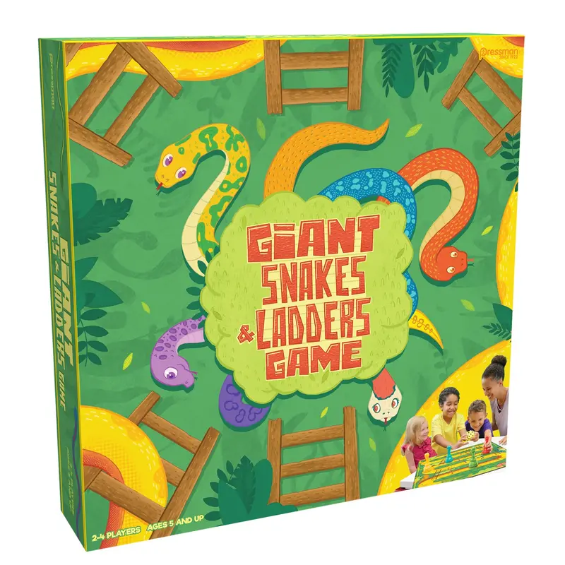 Giant Snakes and Ladders Classic Board Game by Pressman