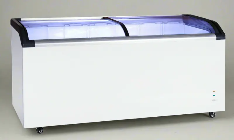 Glass-Top Chest Freezer – 19.2 Cu Ft Capacity for Ice Cream & Frozen Foods (Model XS551AL)