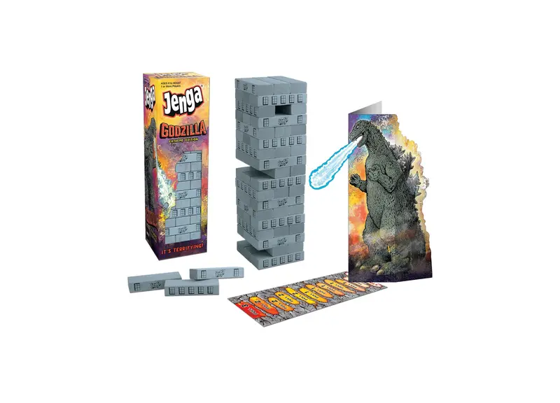 Godzilla JENGA Extreme – Thrilling Tower-Building Game by USAopoly