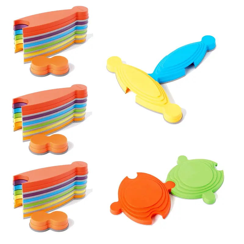 GONGE River Landscape Balance Set – Wobble Boards & Rocking Stones for Motor Skills