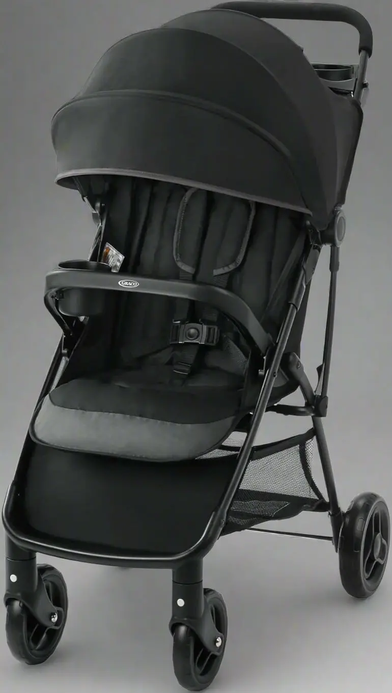 Graco NimbleLite Travel Stroller – Ultra-Lightweight, Compact Fold Baby Stroller in Gotham Finish (SKU: 047406177424)