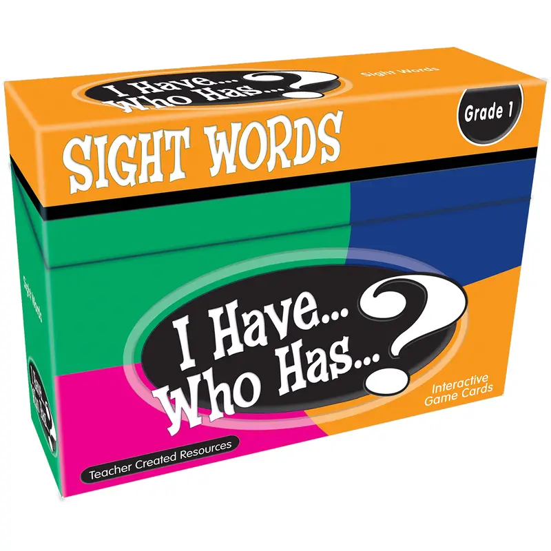 Grade 1 Sight Words Card Game – ‘I Have, Who Has?’ Classroom Learning Activity