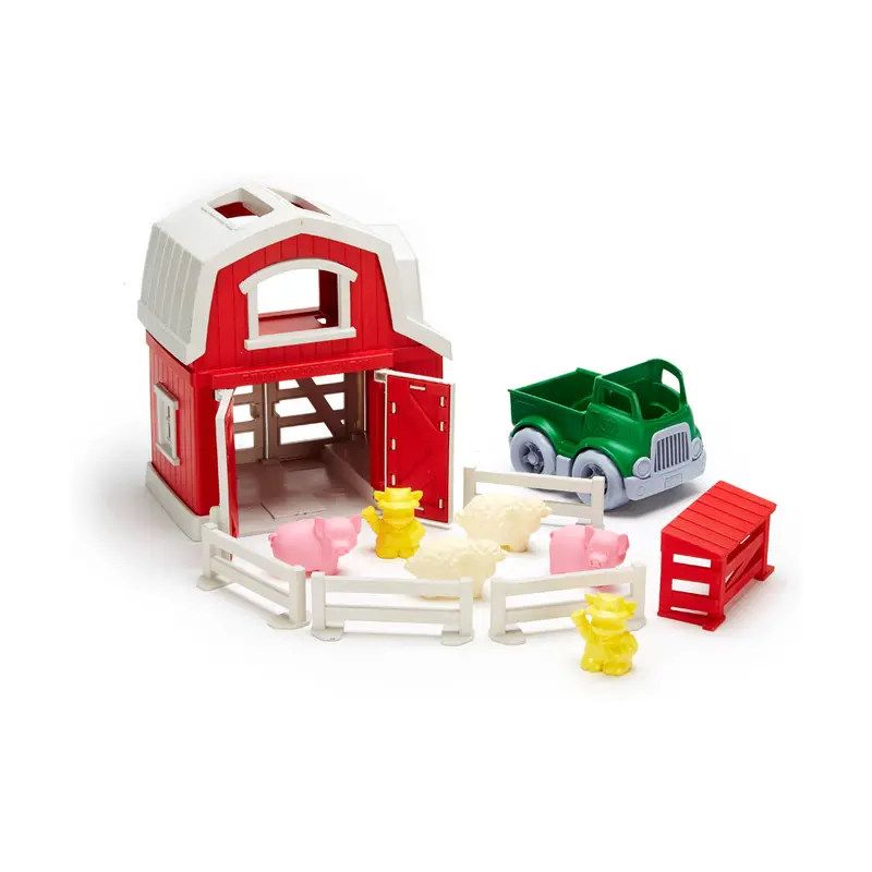 Green Toys Farm Playset – Eco-Conscious Animal-Themed Toy Made from Recycled Plastic