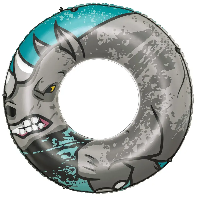H2OGO! 48-Inch Rhino-Shaped Inflatable Swim Tube – Teen & Adult Use